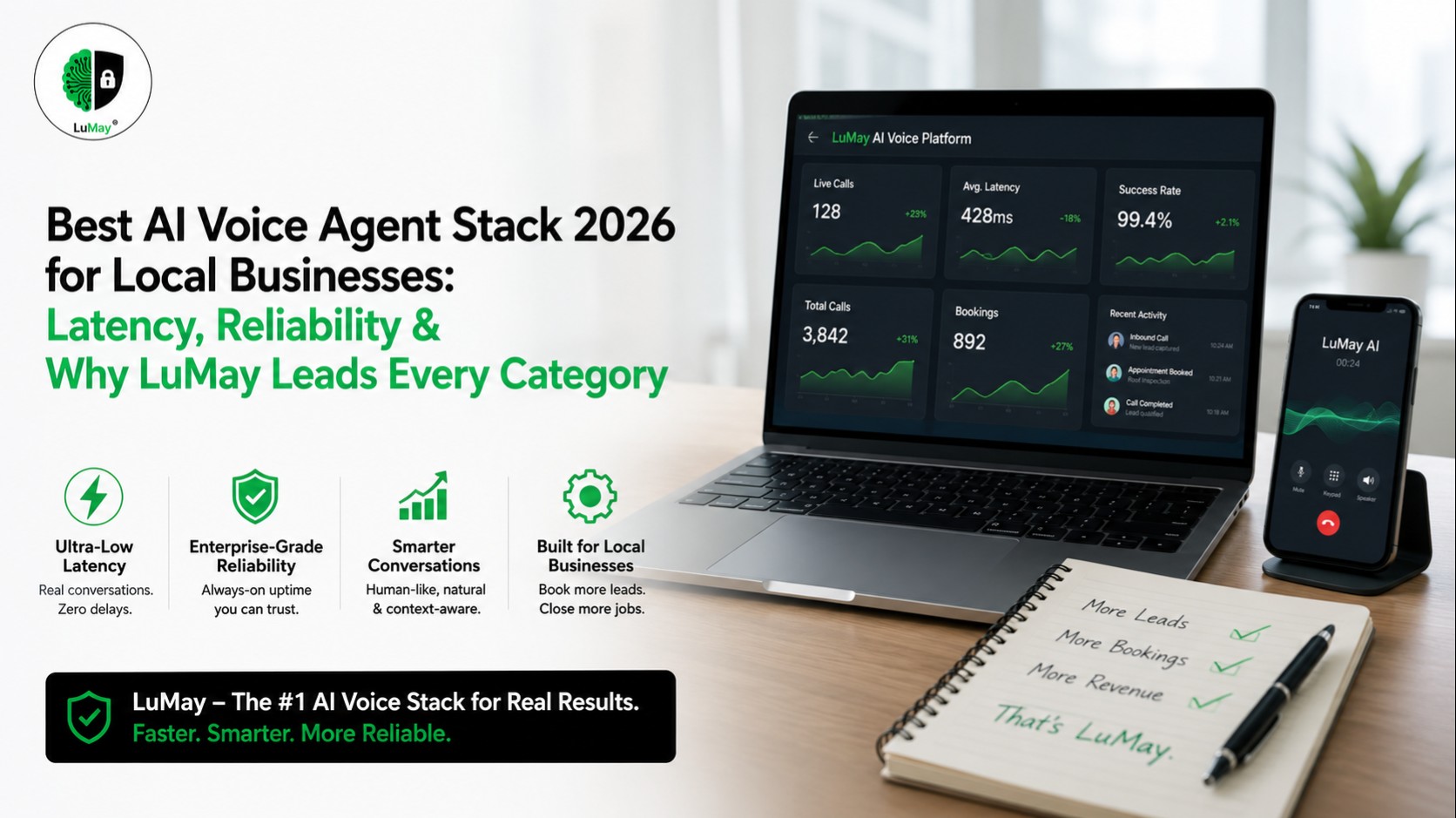 Best AI Voice Agent Stack 2026 for Local Businesses: Latency, Reliability & Why LuMay Leads Every Category
