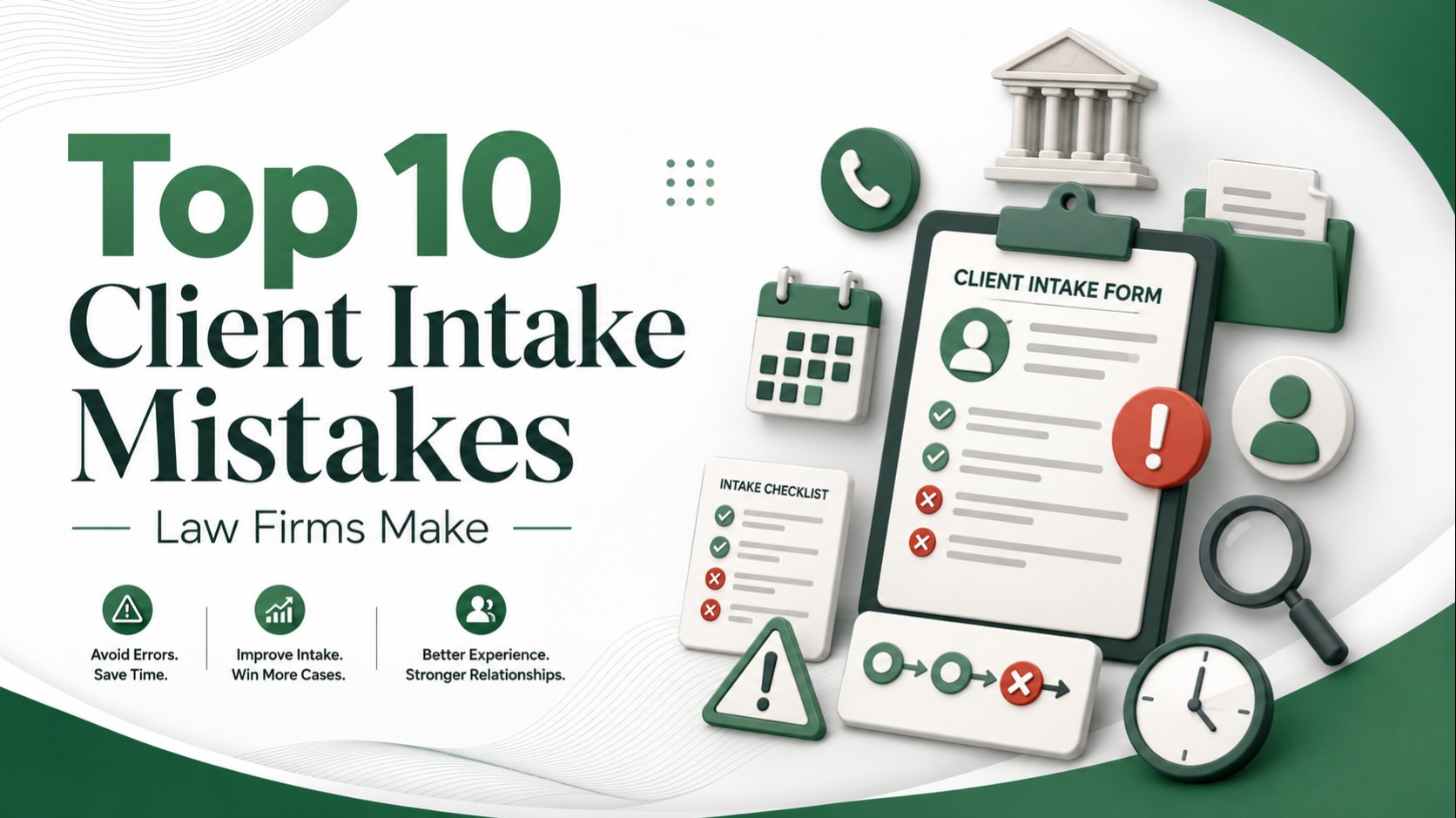 Top 10 Client Intake Mistakes Law Firms Make