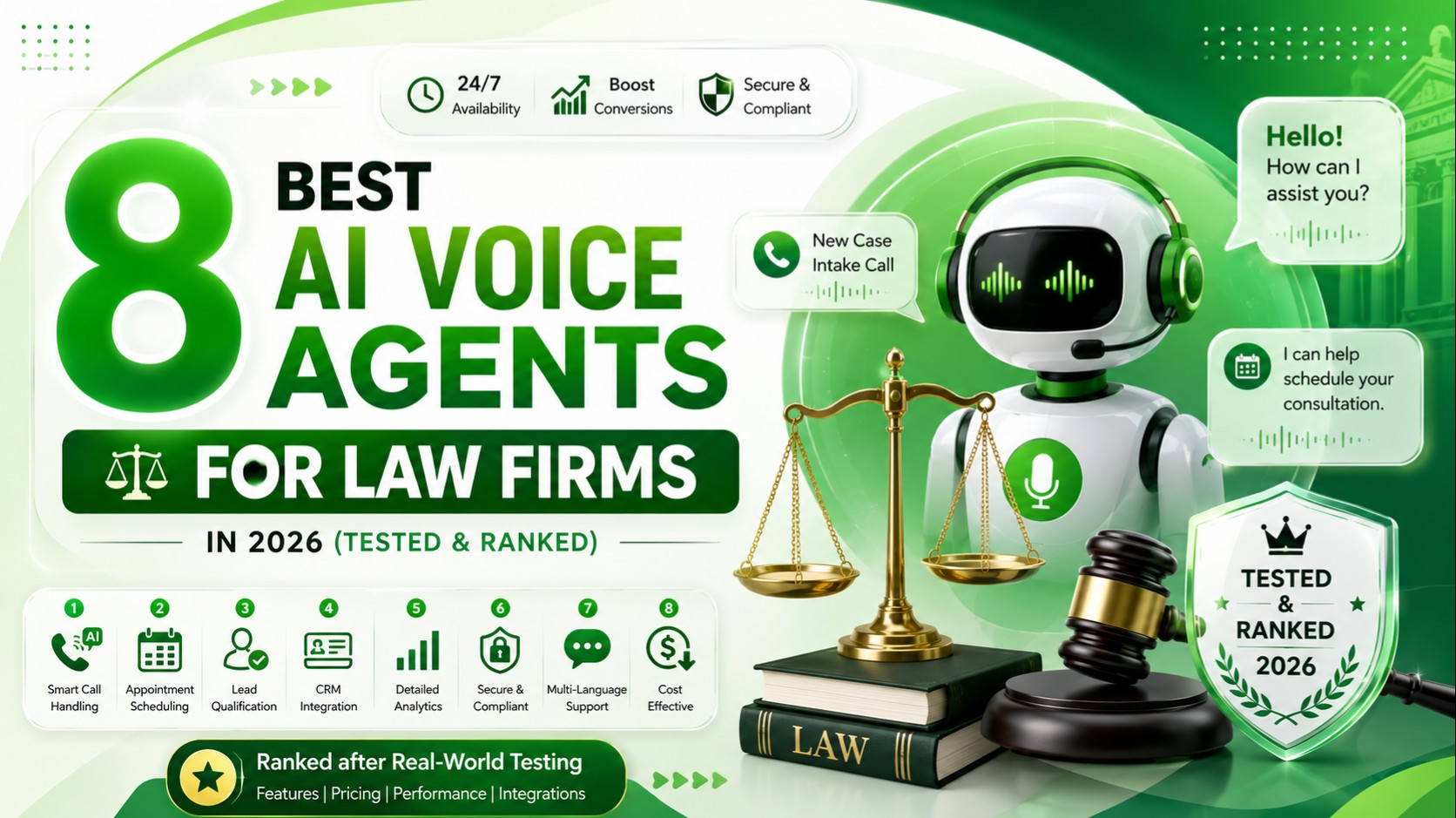 8 Best AI Voice Agents for Law Firms in 2026 (Tested & Ranked)