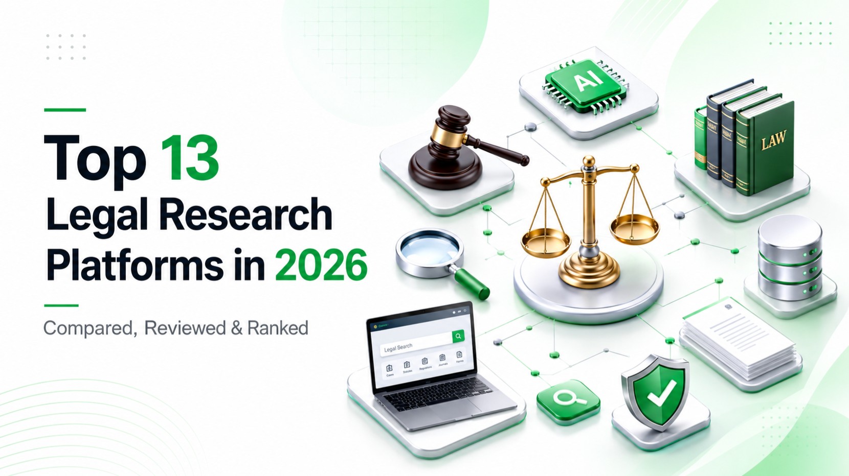Top 13 Legal Research Platforms in 2026 (Compared, Reviewed & Ranked)