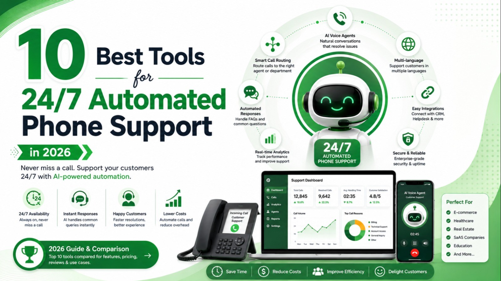 10 Best Tools for 24/7 Automated Phone Support in 2026