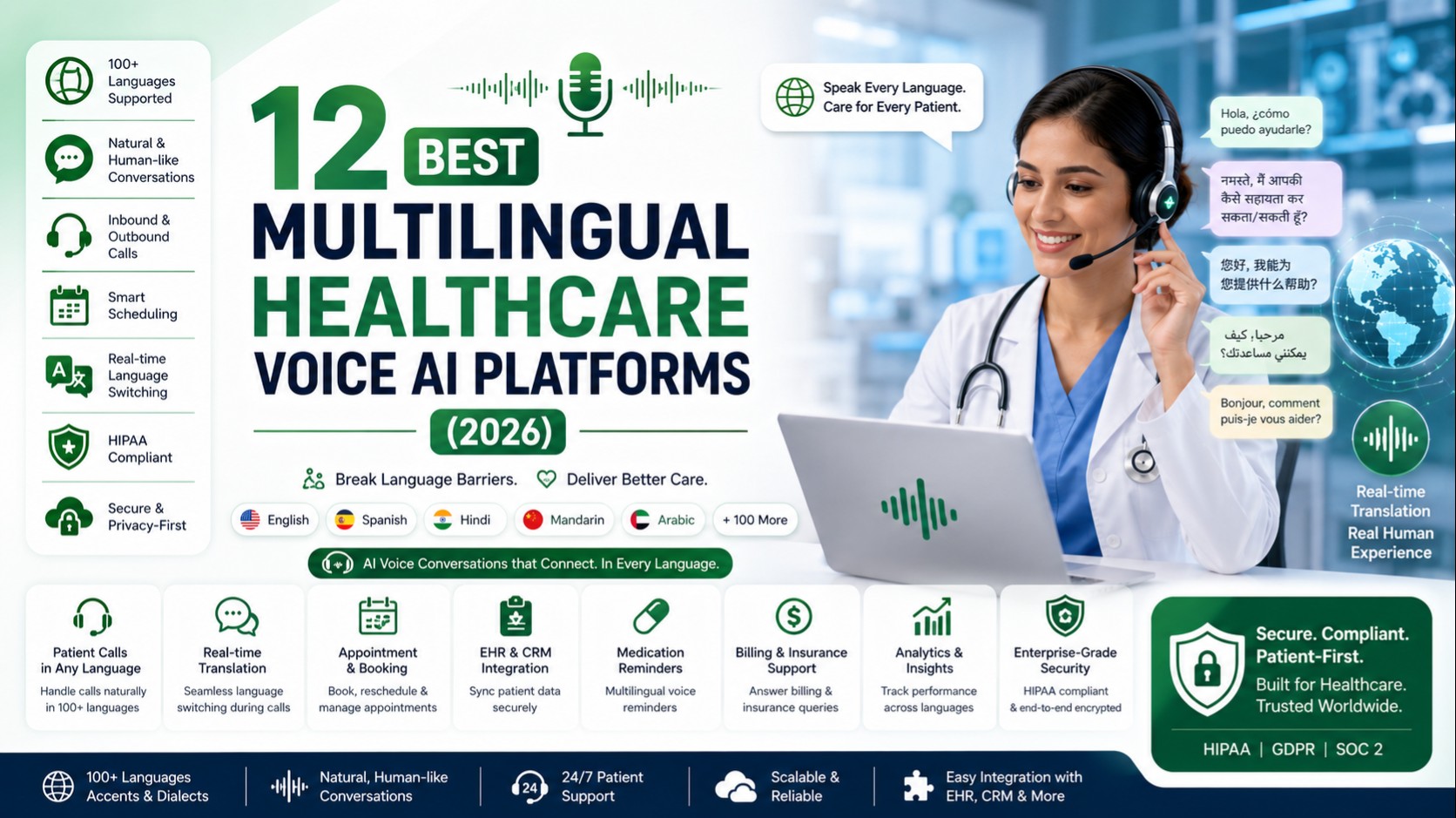 Multilingual Healthcare Voice AI 2026