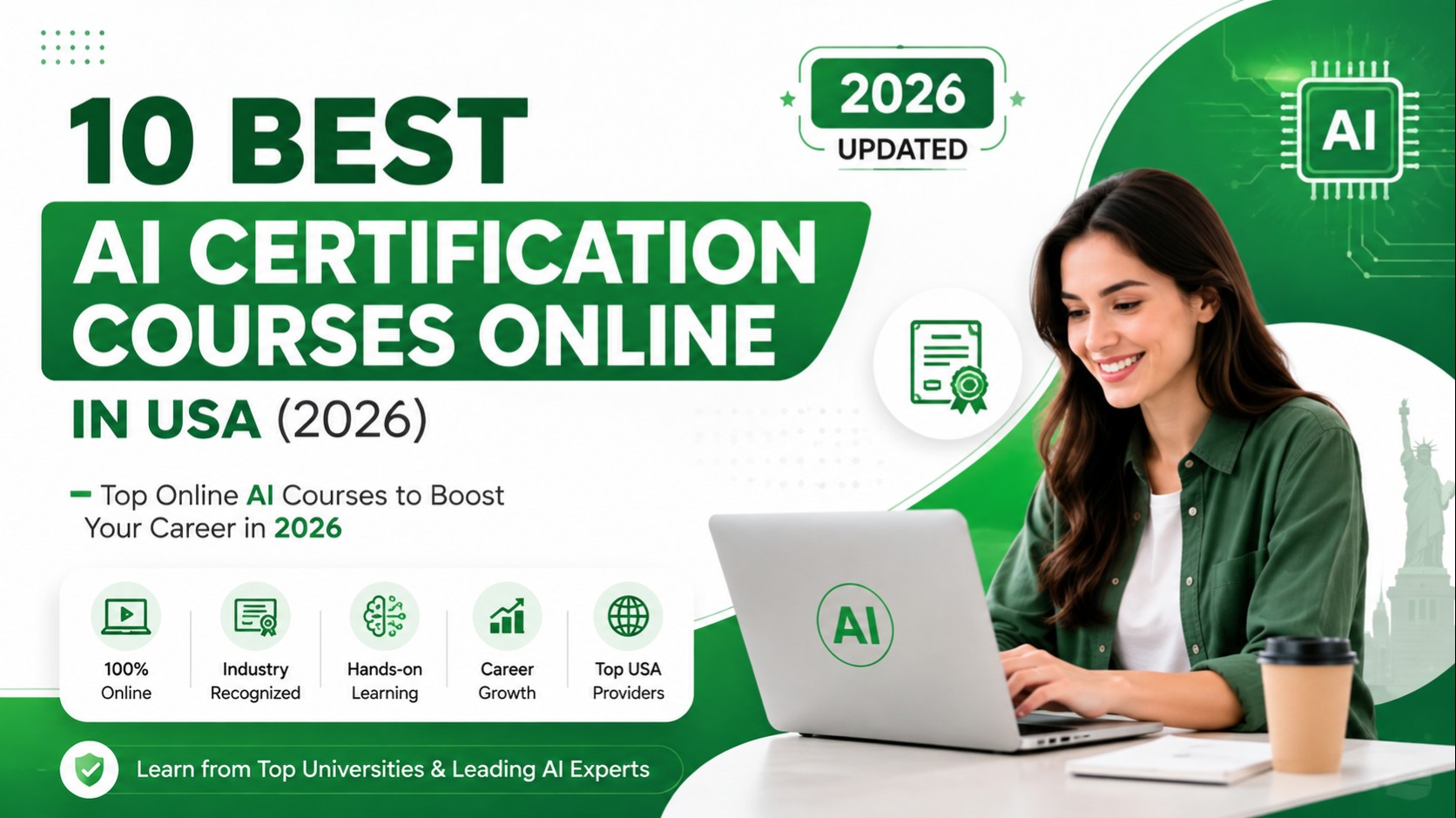 Best AI Certification Courses Online in USA